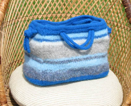 Blue Stripe Purse